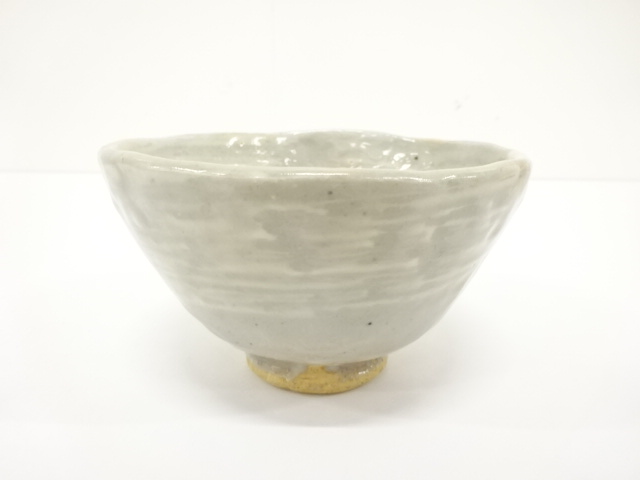 JAPANESE TEA CEREMONY / TEA CHAWAN / BRUSH-MARKED / ARTISAN WORK